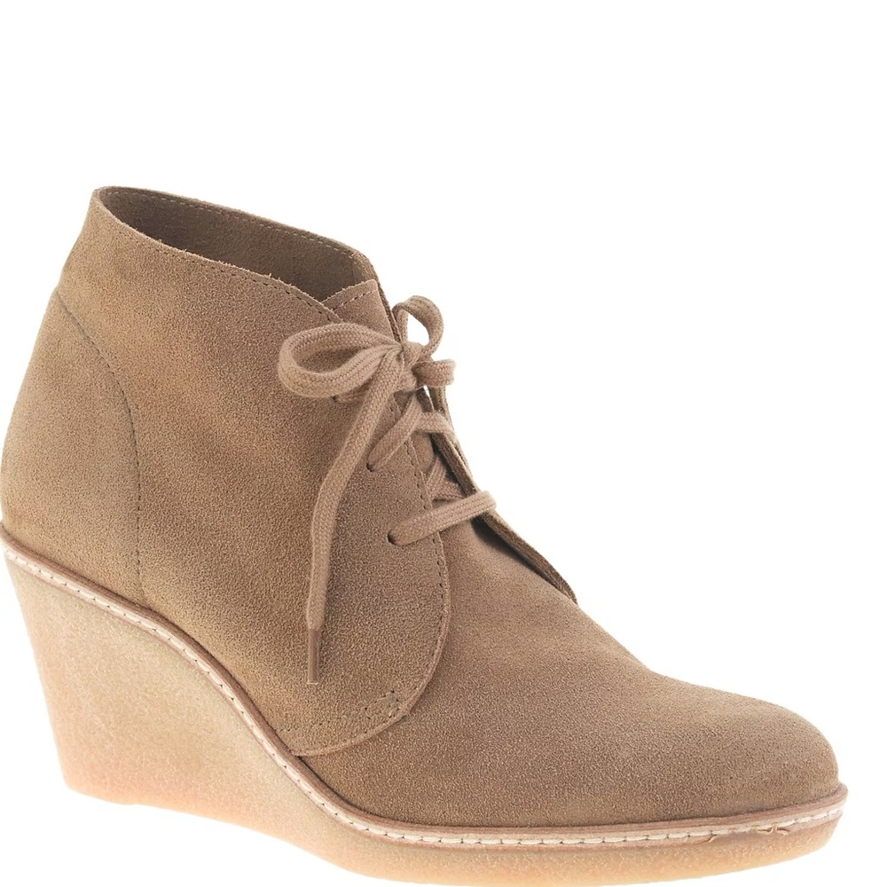 J. Crew Macalister Suede Wedge Boots 9